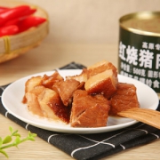 曙铃 五花+纯瘦肉 红烧猪肉罐头 500g*4罐