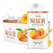 蒙牛 冠益乳 燕麦黄桃味酸奶 250g*4 小蓝帽 益生菌低温酸牛奶 风味发酵乳 *3件