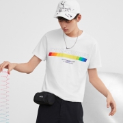 PEACEBIRD MEN 太平鸟 BWDAA1113 印花短袖T恤 *2件 152.8元（需用券，合76.4元/件）
