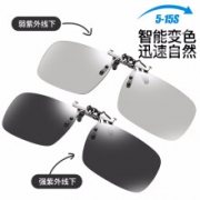 MINISUN 小太阳 隐藏式套镜 日夜两用变色偏光夹片墨镜