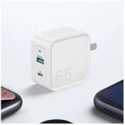 6日0点： RAVPower 睿能宝 1C1A GaN氮化镓 充电器 65W + C to C 数据线