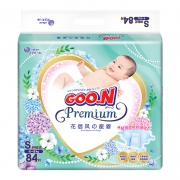 大王GOO.N 婴儿尿裤花信风环贴系列 S84片*4件