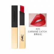YSL 圣罗兰 哑光细管 小金条唇膏口红 #20 草莓水红色 2.2g