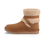 UGG Purl Strap系列 女士时尚拼接雪地靴 *3件