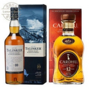 TALISKER 泰斯卡 苏格兰威士忌 泰斯卡10年 700ml 黑石卡杜12年 700ml