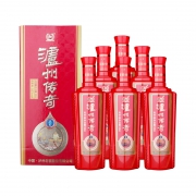 泸州老窖出品 泸州传奇 A6 52度白酒 500mlx6瓶