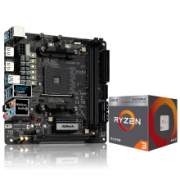 华擎（ASRock）A320M-ITX 主板+AMD 锐龙3 3200G 板U套装/主板+CPU套装