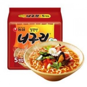 农心 进口方便面 浣熊乌龙面 辣味 120g*5连包*5件+凑单品