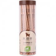 deli 得力 S939-2H 木世界系列 2H六角杆铅笔 30支/桶 *5件