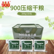 军工品质 900铁桶装 军粮压缩饼干 200g*20袋
