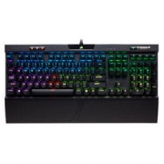 美商海盗船 (USCORSAIR) K70 RGB MK.2 机械键盘 游戏键盘 游戏键盘 全尺寸 RGB 铝框体 黑色 樱桃红轴