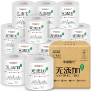 PLUS会员：幸福阳光 无添加系列 卷纸 3层*140g*27卷 *4件