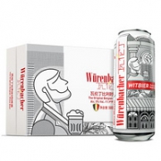Wurenbacher 瓦伦丁 白啤啤酒 500mlx24听 x2件