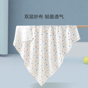 gb好孩子 婴儿纯棉纱布包巾120*120两条装 69元包邮（需用券）