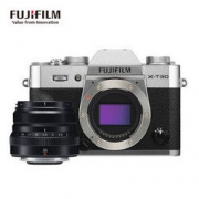 富士（FUJIFILM）X-T30/XT30 微单相机 套机 银色（35mm F2定焦镜头 黑 ) 2610万像素 4K视频 蓝牙WIFI