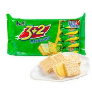 康师傅 3+2 苏打夹心饼干 清新柠檬味 500g *13件