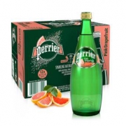 Perrier 巴黎水 气泡水 天然矿泉水 750ml*12瓶