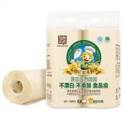 泉林本色厨房用纸 180段/卷*2卷（食品级吸油吸水清洁去污不漂白本色卫生厨房专用卷纸） *3件