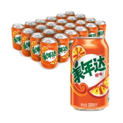 PLUS会员：?美年达 Mirinda 橙味 碳酸饮料 330ml*24听*3
