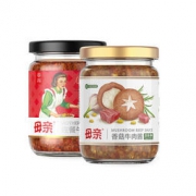 母亲 香辣牛肉酱+香菇牛肉酱 220g*2瓶*2件
