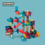 Hommy 彩窗磁力片  管道积木玩具   125件套