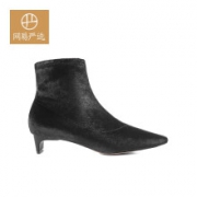 网易严选 1667026 弹力绒布女士裸靴