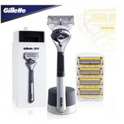 14日10点：Gillette吉列引力盒套装锋隐致护版（1刀架1刀头+4刀头+磁力底座）