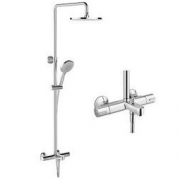 KOHLER 科勒 K-21724T-9-CP 齐乐恒温淋浴花洒