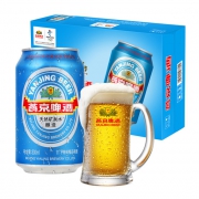 88VIP：燕京啤酒 11度蓝听国航品质黄啤酒330ml*24听 *3件