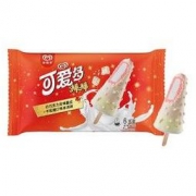 和路雪 可爱多棒棒 白巧克力风味脆皮+牛轧糖口味 冰淇淋家庭装 77g*6支 雪糕 *7件
