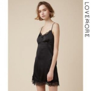GXG旗下：lovemore LHB240076W 女士蕾丝吊带睡裙