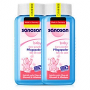 sanosan 哈罗闪 爽身粉 100g 两支装 *4件