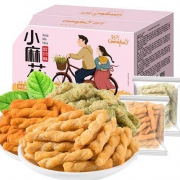 刻凡  小麻花独立包装混合口味整盒400g