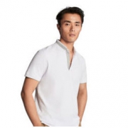 Massimo Dutti 00758350250 男士休闲立领POLO衫