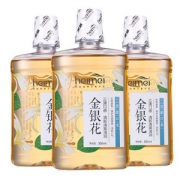 黑妹 金银花漱口水300ML*3瓶 +赠 雨前绿牙膏 ￥14.9