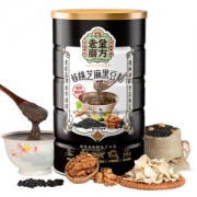 老金磨方 黑芝麻糊 核桃芝麻黑豆粉 600g