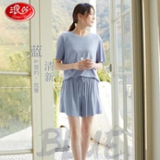 可外穿：浪莎 夏薄款冰丝家居服