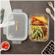 iCook 玻璃分隔饭盒 700ml 送小麦秸秆餐具
