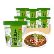 限辽宁陕西：鲜乐福 兰州拉面  整箱装546.6g（91.1g*6桶）*3件