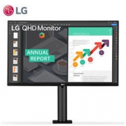 LG 乐金 27QN880-B 27英寸 IPS显示器 （2K、75Hz、HDR10、60W Type-C供电）