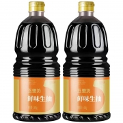 百亿补贴：五里坊 鲜味生抽 2瓶 共5.8斤