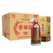 贵州茅台集团52度浓香型白酒 窖龄酒V30 商务送礼粮食酒喜酒礼盒 500ml*6瓶 整箱