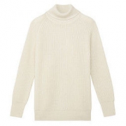 MUJI 无印良品 W7AA873 女士高领毛衣