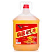 京东PLUS会员：鹰唛 压榨一级浓香 花生油 5L（实惠装）