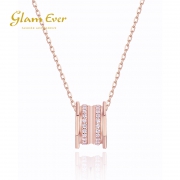 10日0点： Glam Ever ON1971 女款玫瑰金彩吊坠 *2件