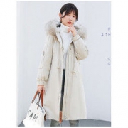 YALU 雅鹿 YB51U662O 女士貉子毛领羽绒服