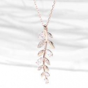 SWAROVSKI 施华洛世奇 5423184 MAYFLY 金色树叶项链