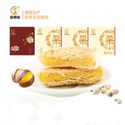 同栗家 甜/咸/桂花/红枣/莲子/绿豆味 手工板栗饼 132g/箱