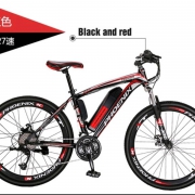 凤凰山地车   36V锂电池    X1一体轮-27速黑红-助力续航50km
