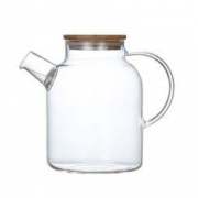 白菜价：制者见质 中式透明玻璃茶壶 1L